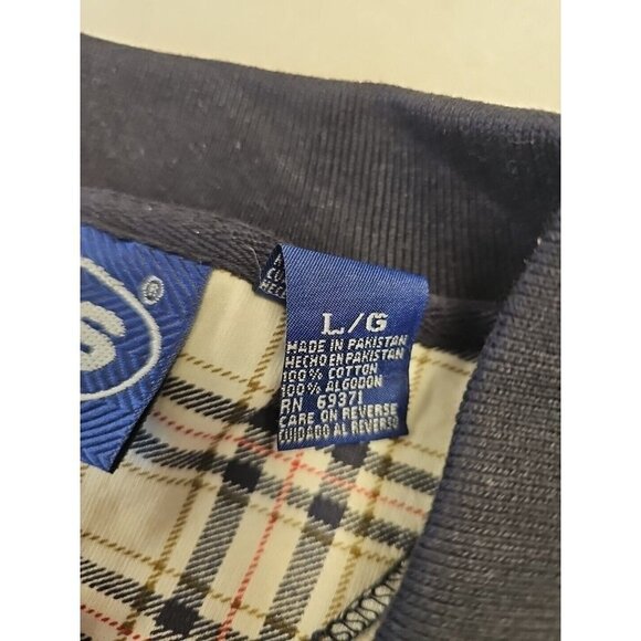 H.I.S. Brand Men's Large Long Sleeve Polo Shirt Checkered New - Picture 6 of 6